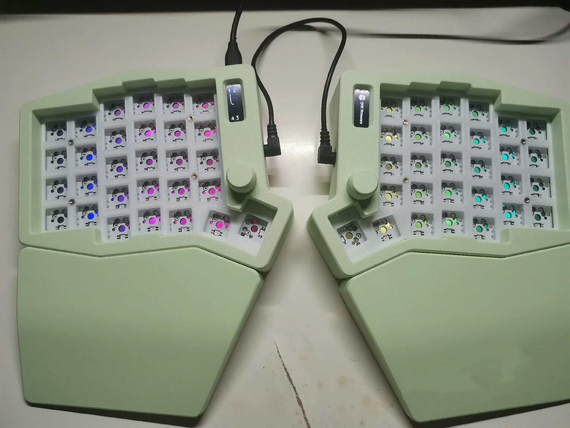 Sofle Rgb одномодовая разделенная клавиатура комплект настройки RGB 3D-печать