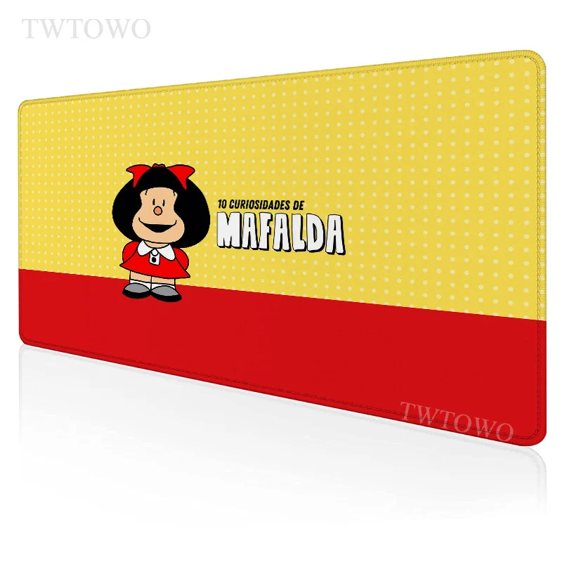 

Mafalda Mouse Pad Gamer XL Computer Custom New Mousepad XXL keyboard pad Soft Natural Rubber Anti Slip Office Desktop Mouse Pad