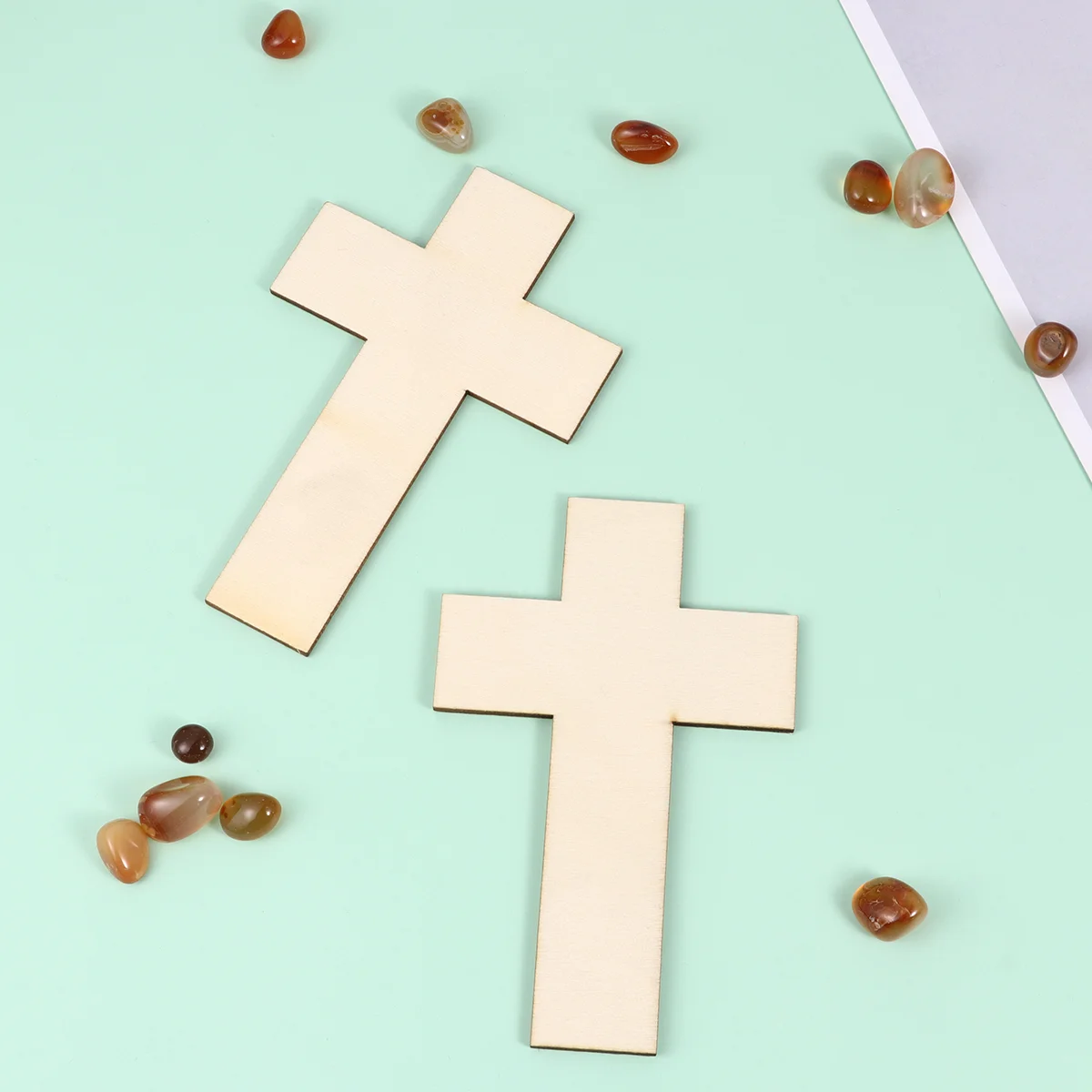 

36pcs Blank Wood Cutouts Unfinished Cross Shaped Wooden Pieces Gift Tags for DIY Craft Project Christening Church Home Baptism