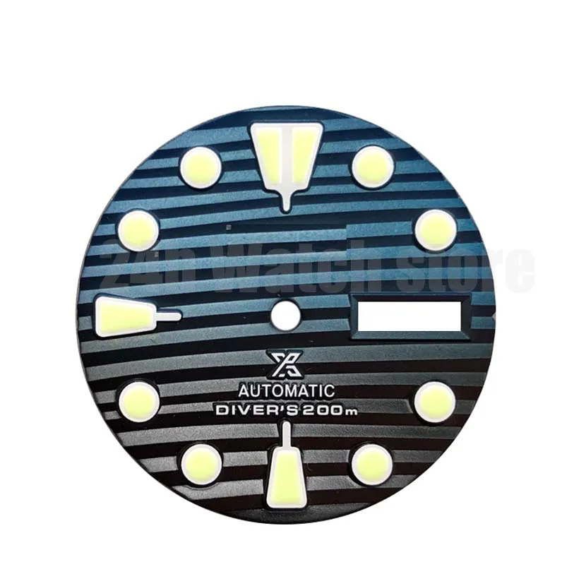 

2022 new style watch seik prospex blue gradient with day date and s logo for NH36 movement diving 200mm case