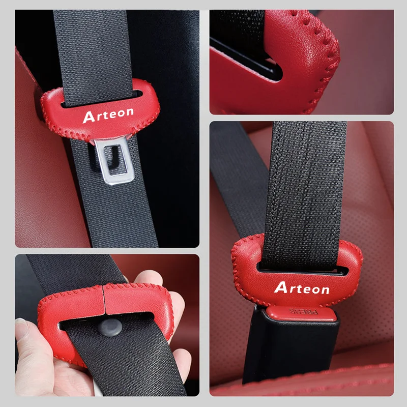 1 шт. чехол из искусственной кожи с пряжкой для автомобильного ремня безопасности