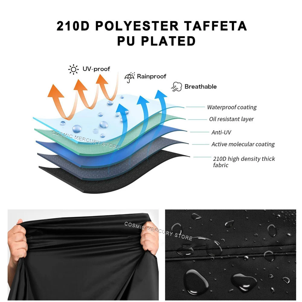 Чехол для мотоцикла водонепроницаемый пылезащитный чехол от дождя и УФ скутера