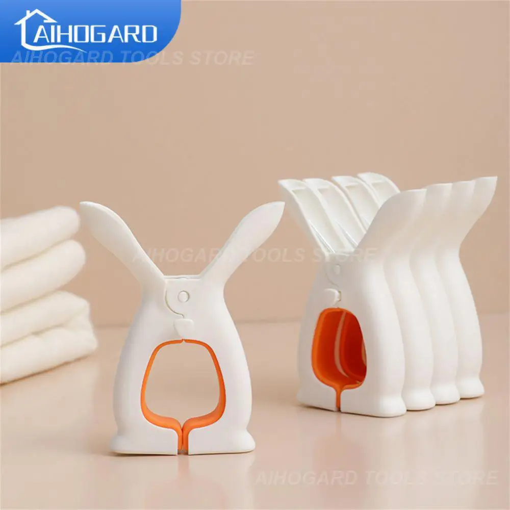 

Rabbit Ears Large Drying Holder Cute Windproof Clip Laundry Supplies Quilt Holder Wholesale Clothespin Balcony Multi-functional