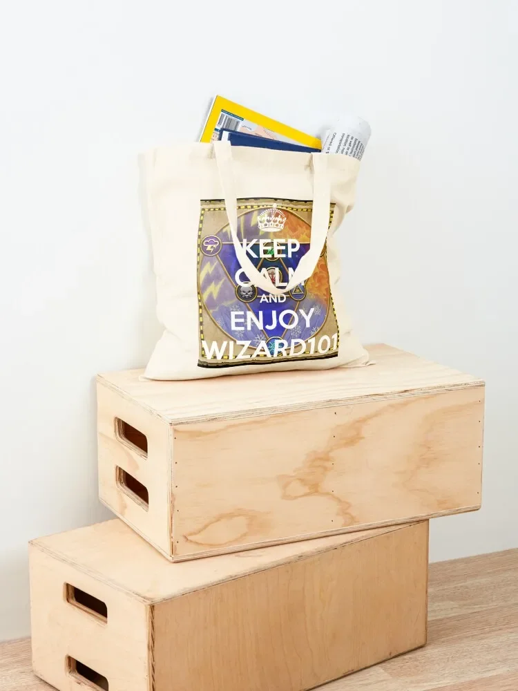 Keep Calm And Enjoy Wiz101 Большая сумка Женские пляжные сумки Сумка-тоут Студенческая