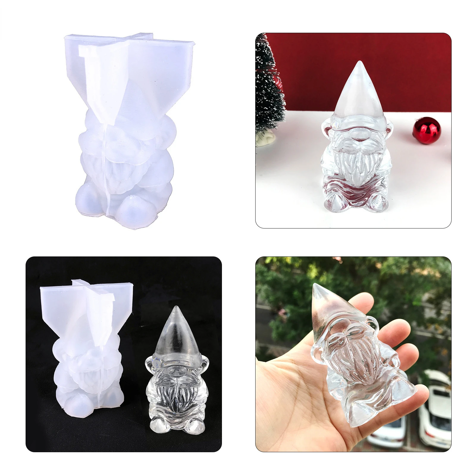 

Декоративная силиконовая форма «Дед Мороз»