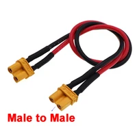 1pcs 10cm 1m amass xt30u fm male to female plug extension cable lead silicone wire 18awg lithium battery plug connector