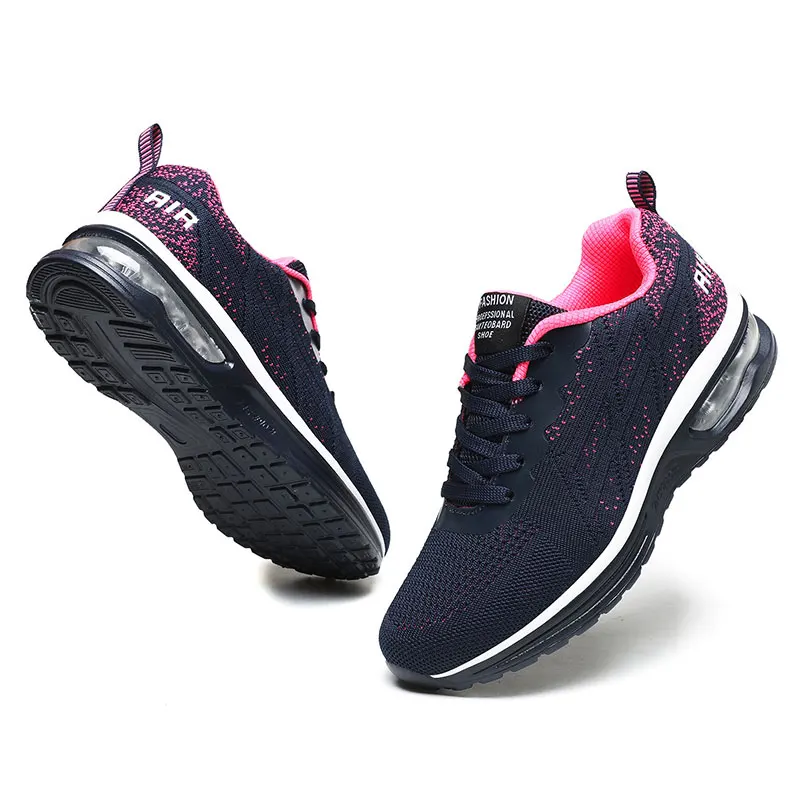 Women Running Shoes Fashion Casual Sneakers Mesh Lace Up Women Tennis Shoes Breathable Women Gym Jogging Shoes Zapatillas Mujer
