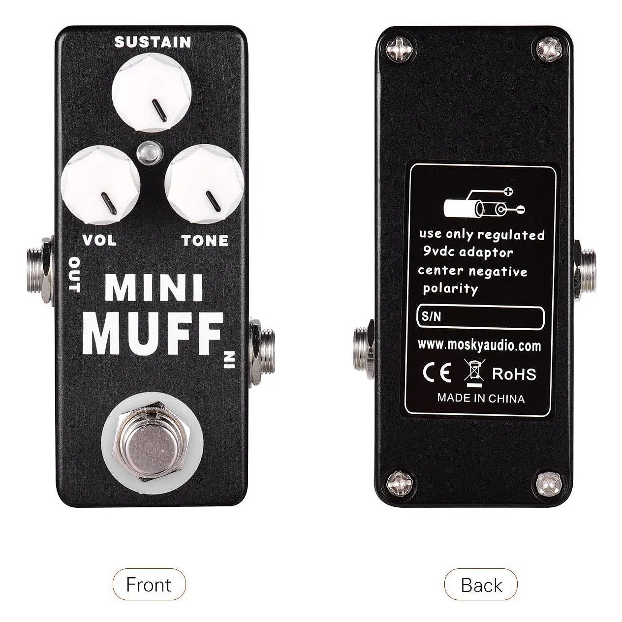 MOSKY Mini Muff Fuzz Distortion педаль эффектов для электрогитары