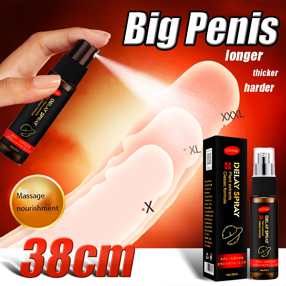 Man Lasting Long 60 Minutes Penis Enlargment Oil 20ml  Delay Spray  for Male External Use Anti Premature Ejaculation