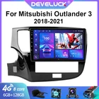 2DIN Android 10 для Mitsubishi Outlander 3 III GF0W GG0W 2018 - 2021 автомобильное радио Multimidia видеоплеер GPS Навигация стерео 4G