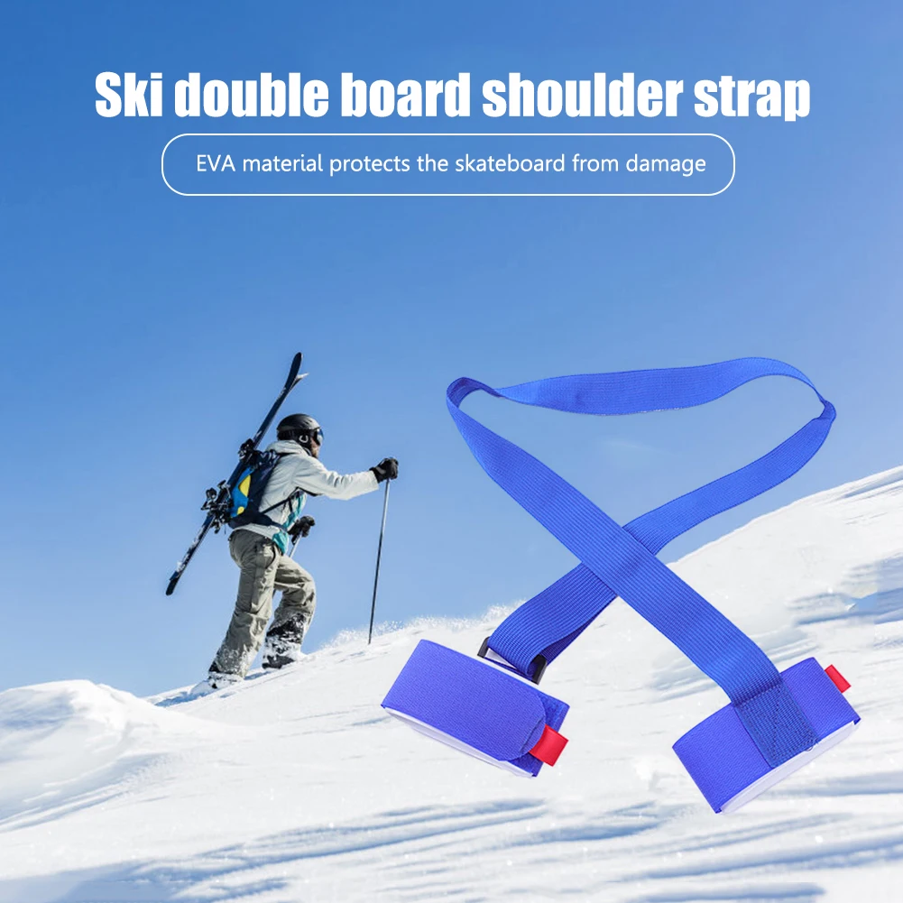 

Nylon Ski Lash Handle Straps Portable Adjustable Ski Shoulder Strap Hand Carrying Protecting Fixed for Ski Snowboard