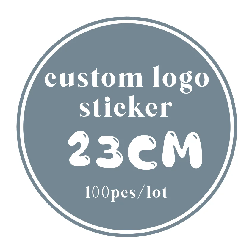 23cm/100pcs/ Custom Sticker and Customized Logos Wedding Birthdays Baptism Stickers Design Your Own Stickers Personalize Sticker