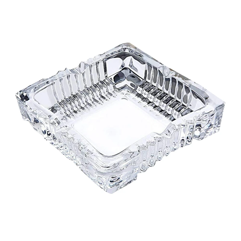 

HOT SALE Ashtray, Large Glass Ashtray, Suitable For Cigarettes And Cigars, Transparent Crystal Ash Tray