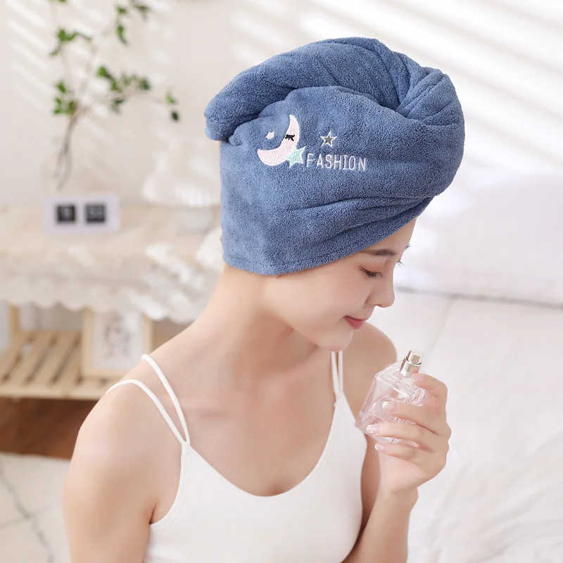 Quick-dry Soft Absorption Turban Hair Head Drying Cap Hair Towel