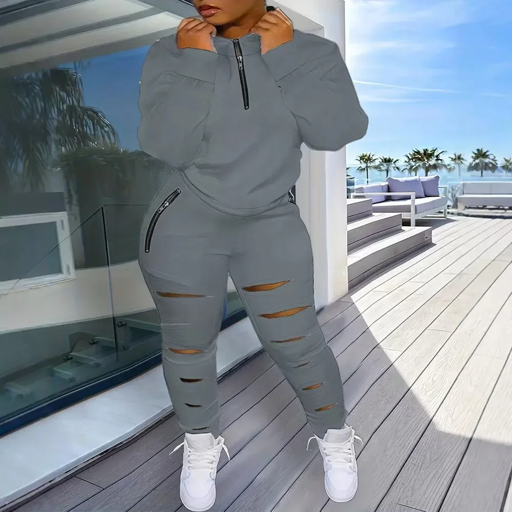 Женский летний костюм из двух предметов комплект с длинным рукавом и принтом в