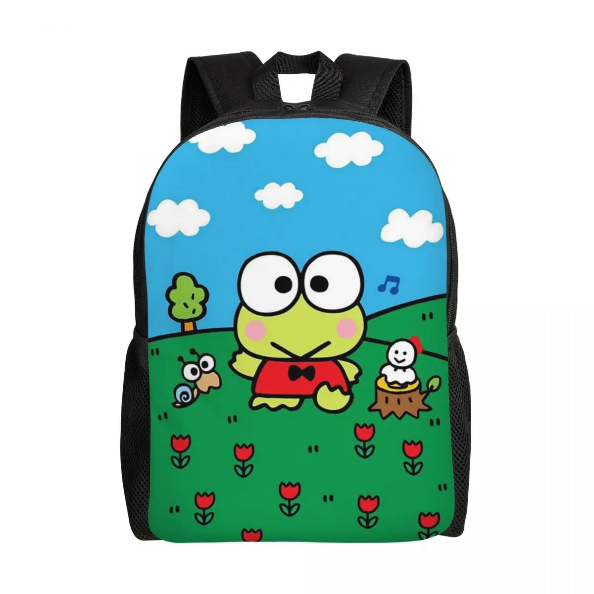 Рюкзаки Kerokero Keroppi на заказ для женщин и мужчин водонепроницаемая школьная сумка
