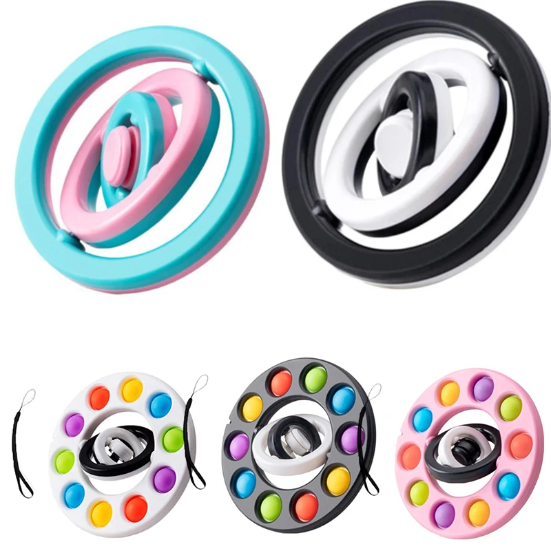 

Strange New Toy 3D Infinite Flip Top Creative Fingertip Top Spinning Finger Stress Relief Educational Toys Fidget Spinner Gifts