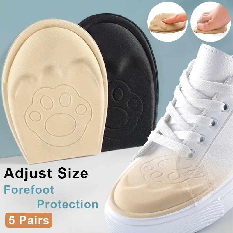 

Soft Sponge Forefoot Pad Toe Plug Men Women Adjust Size Shoes Inserts Anti-Slip Foot Protection Pads Pain Relief Insole Cushion