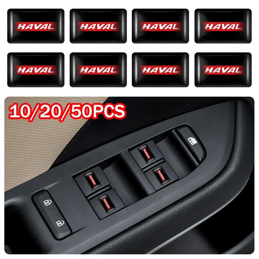 

3D Epoxy Auto Interior Steering Wheel Dashboard Decoration Stickers for Haval Great Wall Cuv H3 H5 H1 H6 H7 H8 H9 H2S M6 C50 F7x
