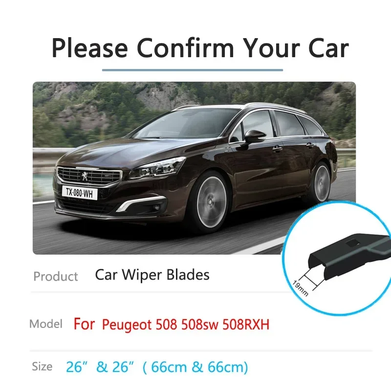 Для Peugeot 508 508SW 508RXH 2010 2011 2012 2013 2014 2015 2016 2017 2018 щетки для лобового стекла автомобиля