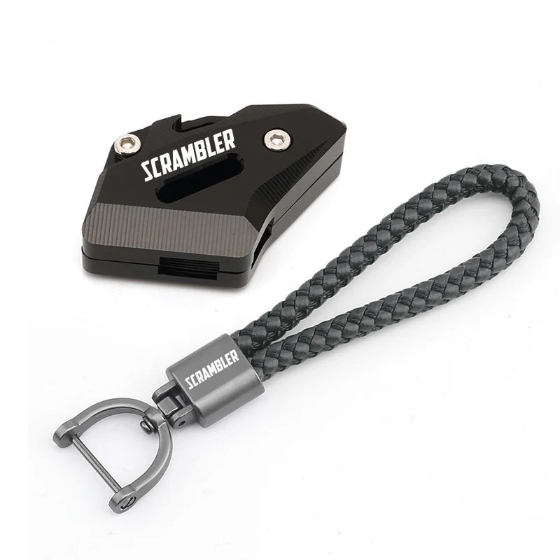 

Для Ducati Scrambler 400 800 1100, алюминиевый чехол для ключей с ЧПУ, защитный чехол для ключей, держатель для ключей, аксессуары для мотоциклов