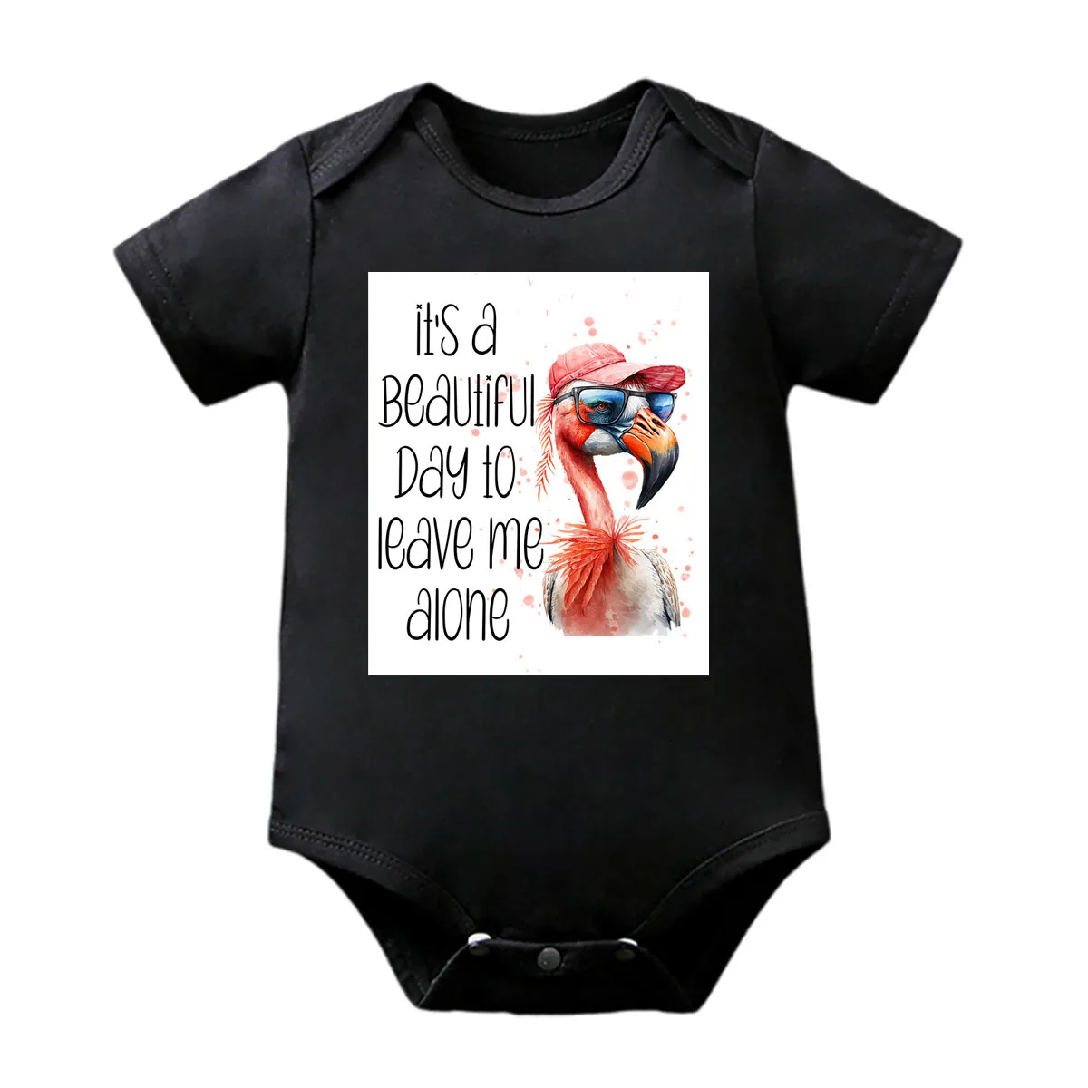 Комбинезон детский из 100% хлопка с принтом фламинго