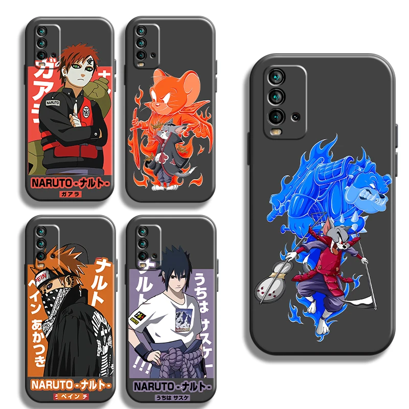 

NARUTO Anime Cartoon Phone Cases For Xiaomi Redmi Note 10 10S 10 Pro POCO F3 GT X3 GT M3 Pro X3 NFC Cases Soft Luxury Coque