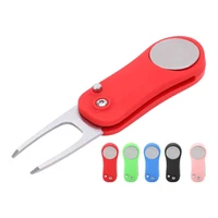 divot repair tool divot tool smooth surface with magnetic ball marker for outdoor activities