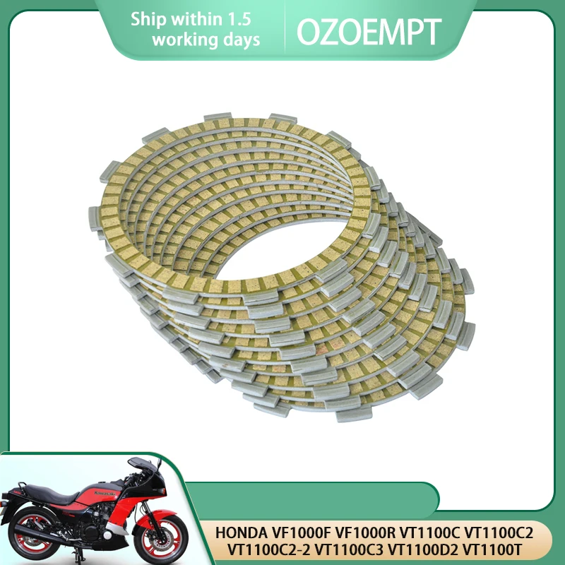 Памятная пластина сцепления OZOEMPT, подходит для HONDA VF1000F VF1000R VT1100C VT1100C2 VT1100C2-2 VT1100C3 VT1100D2 VT1100T