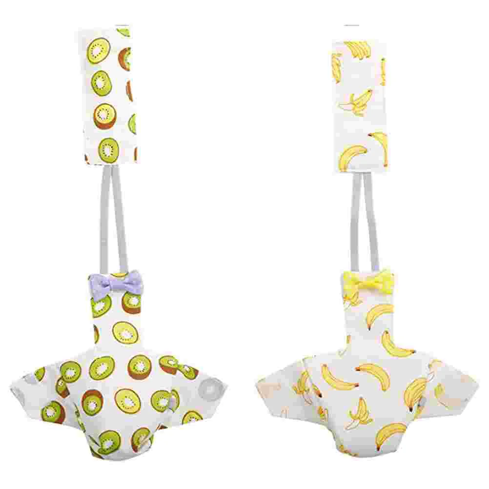 

2 Pcs Parrot Diaper Lovely Pet Nappy Harness Comfortable Bird Clothes Cotton Supplies Parakeet