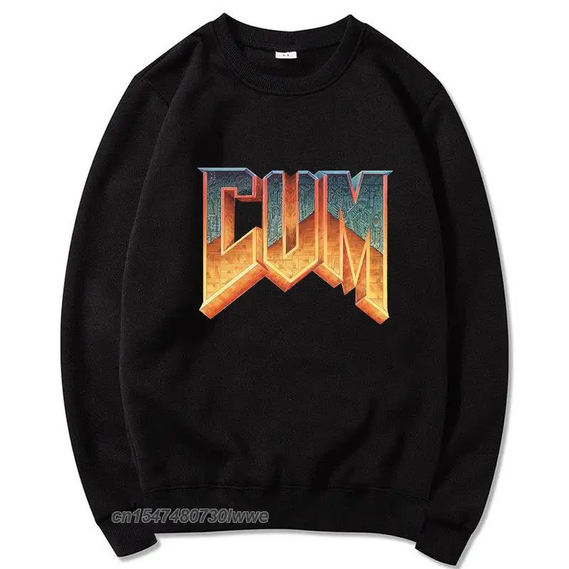

Doom Cum Shirt Vintage Graphic Printed Sweatshirt Men/Women Unisex Spring And Autumn Long Sleeve Round Neck Hedging Sweatshirt
