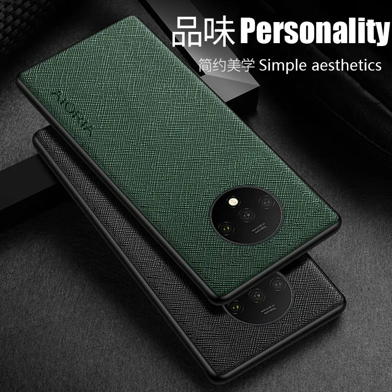 

Case for Oneplus 7 6 6T 7T Pro coque Luxury cross Leather skin soft TPU hard PC phone cover for oneplus 7t case funda capa