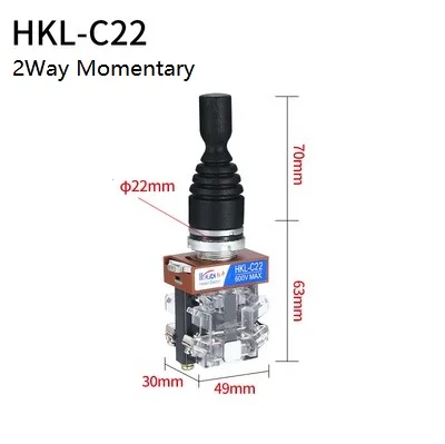 

Hongkai 22 мм промышленный главный моноверный джойстик-переключатель 2, 4-позиционный самоблокирующийся мгновенный перекрестный переключатель с фиксацией 2 4НО