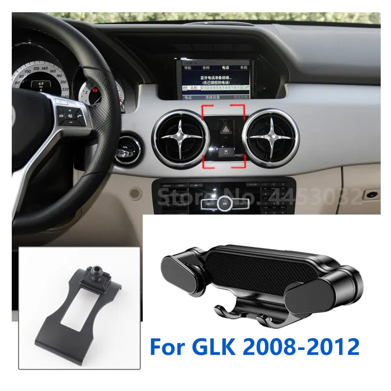 

Special for Mercedes Benz GLK W204 X204 Car Phone Holder Gravity Mobile Stand GPS Support Air Vent Mount Accessories 2008-2012