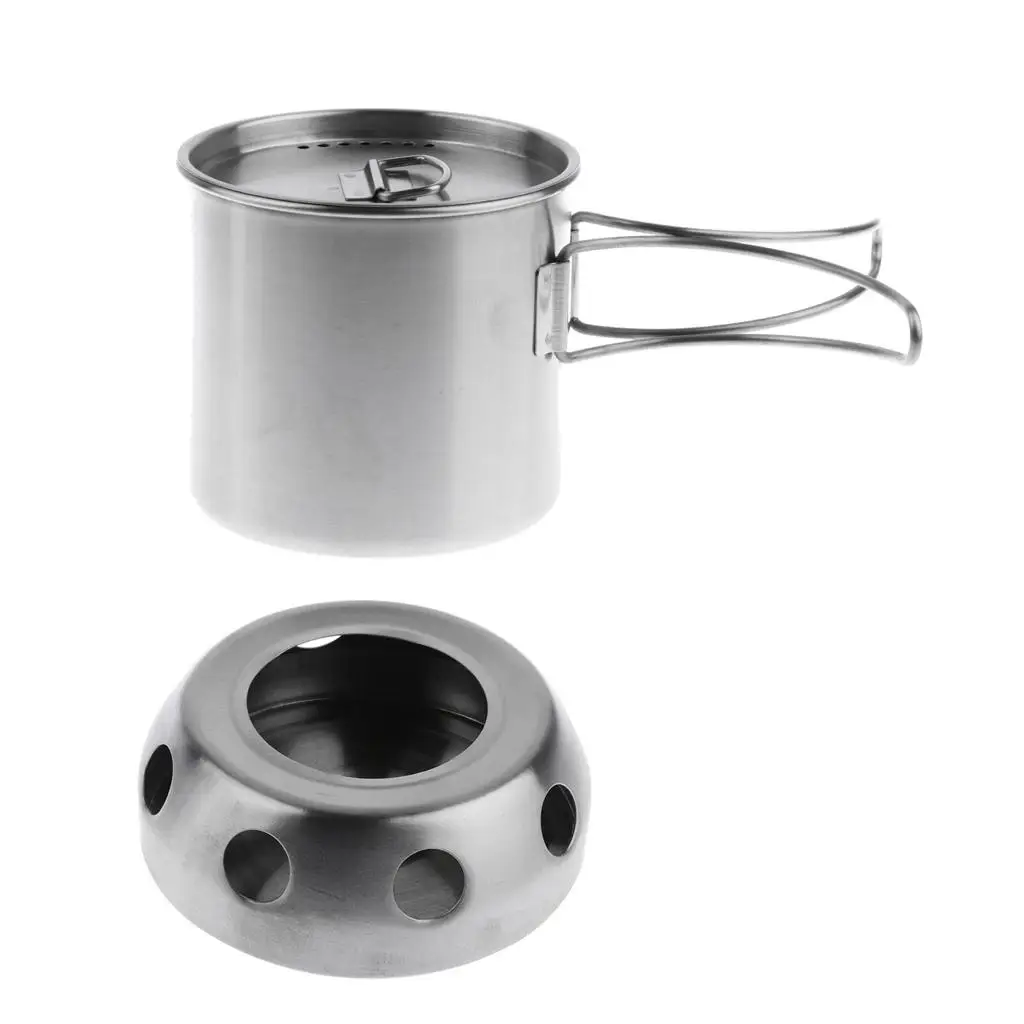 Набор из нержавеющей стали 500 мл + духовая горелка для приготовления пищи на