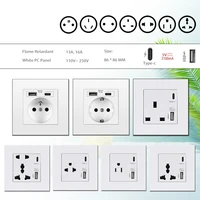 5v 2100ma usb type c rapid charging home light power wall socket universal eu uk us thailand white pc panel usb c outlet thai