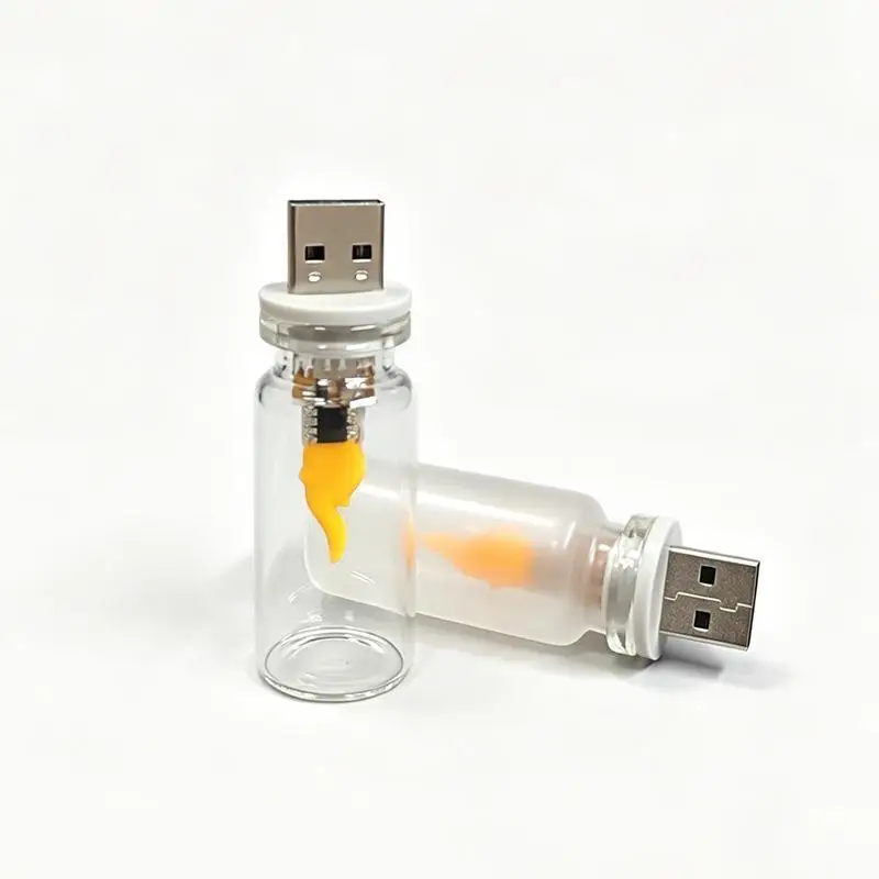 Фото USB-светильник с эффектом мерцающего пламени, матовое прозрачное стекло, имитация пламени для автомобиля, дома, комнаты, ПК, праздничного декора №5
