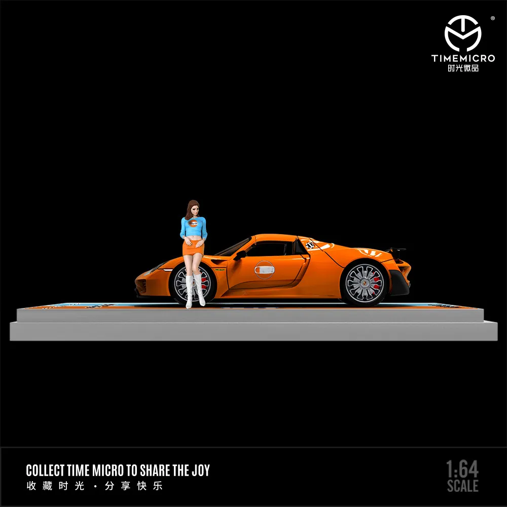 TimeMicro1:64 Porsce 918 модель автомобиля из сплава ограниченная коллекция подарочный
