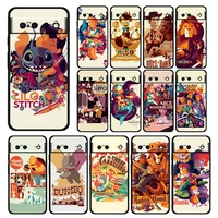 anime princess bear cool shockproof case for google pixel 7 6 pro 6a 5 5a 4 4a xl 5g silicone soft black phone cover tpu capa