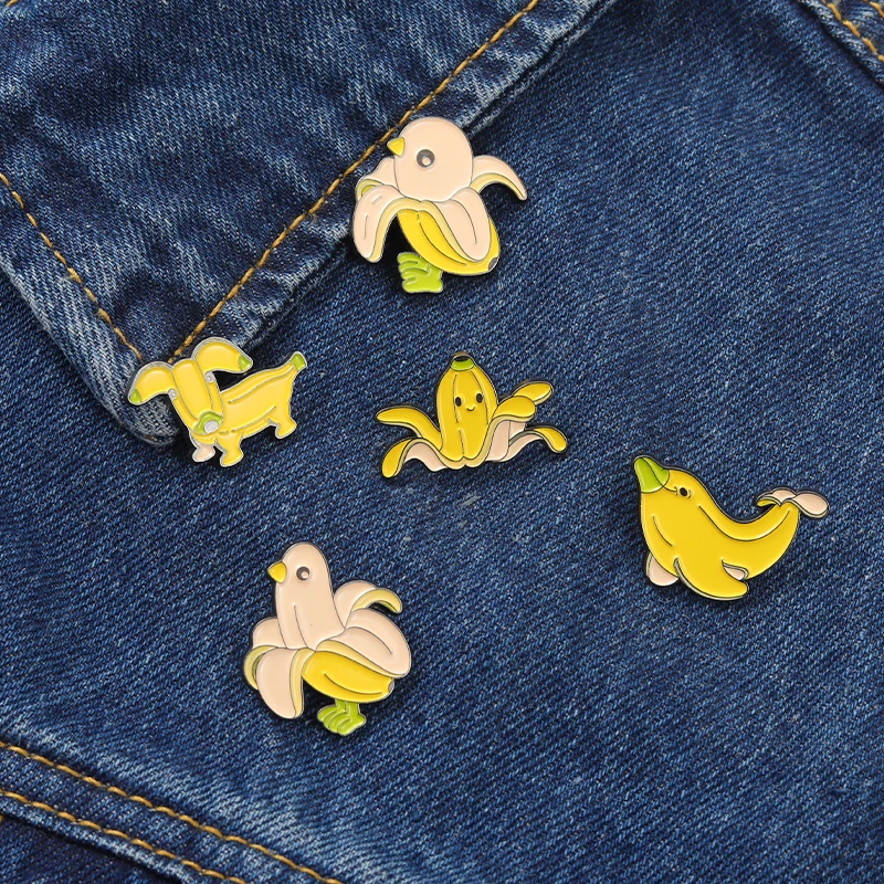 Эмалированная брошь в виде осьминога собаки цыпленка | Украшения и аксессуары