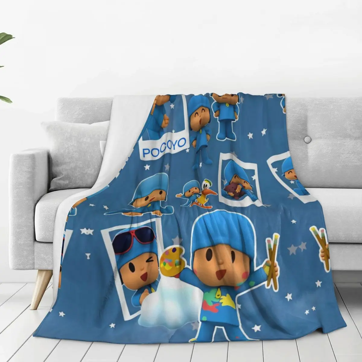 P-POCOYO Elly Pato Fred Lula Sleepy Bird (2) Одеяло Качественное теплое мягкое одеяло Весенний