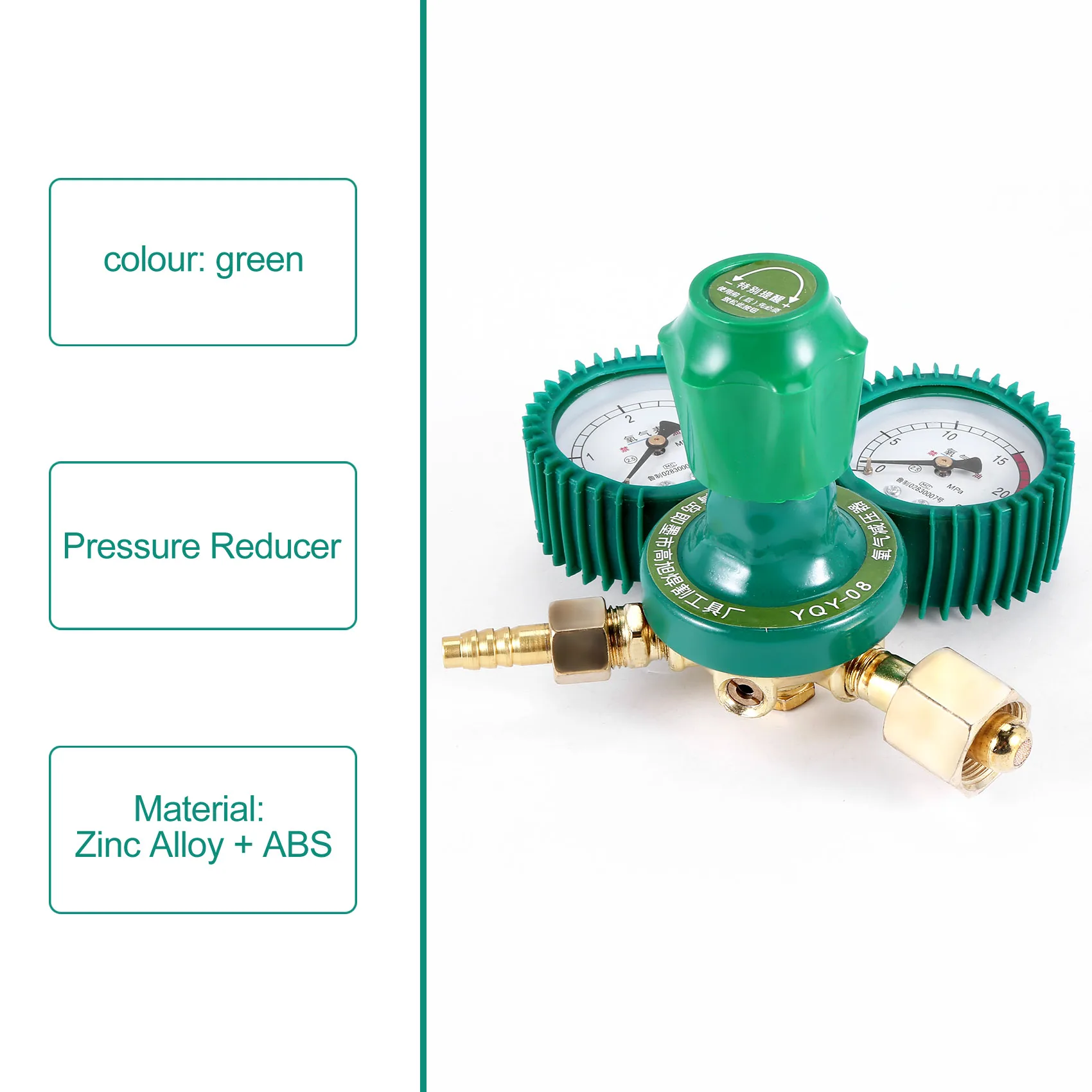 Oxygen Gas Bottle Regulators O2 Reducing Pressure Inhaler Acetylene Double Gauge Regulator Tank