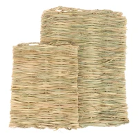 rabbit grass chew mat small animal natural soft grass hamster house guinea pig cage bed house pad hamster accessories