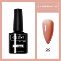 7 ml jelly gel nail polish ice clear nude glitter manicure top coat semipermanent polish soak off uv led gel art nail varnish