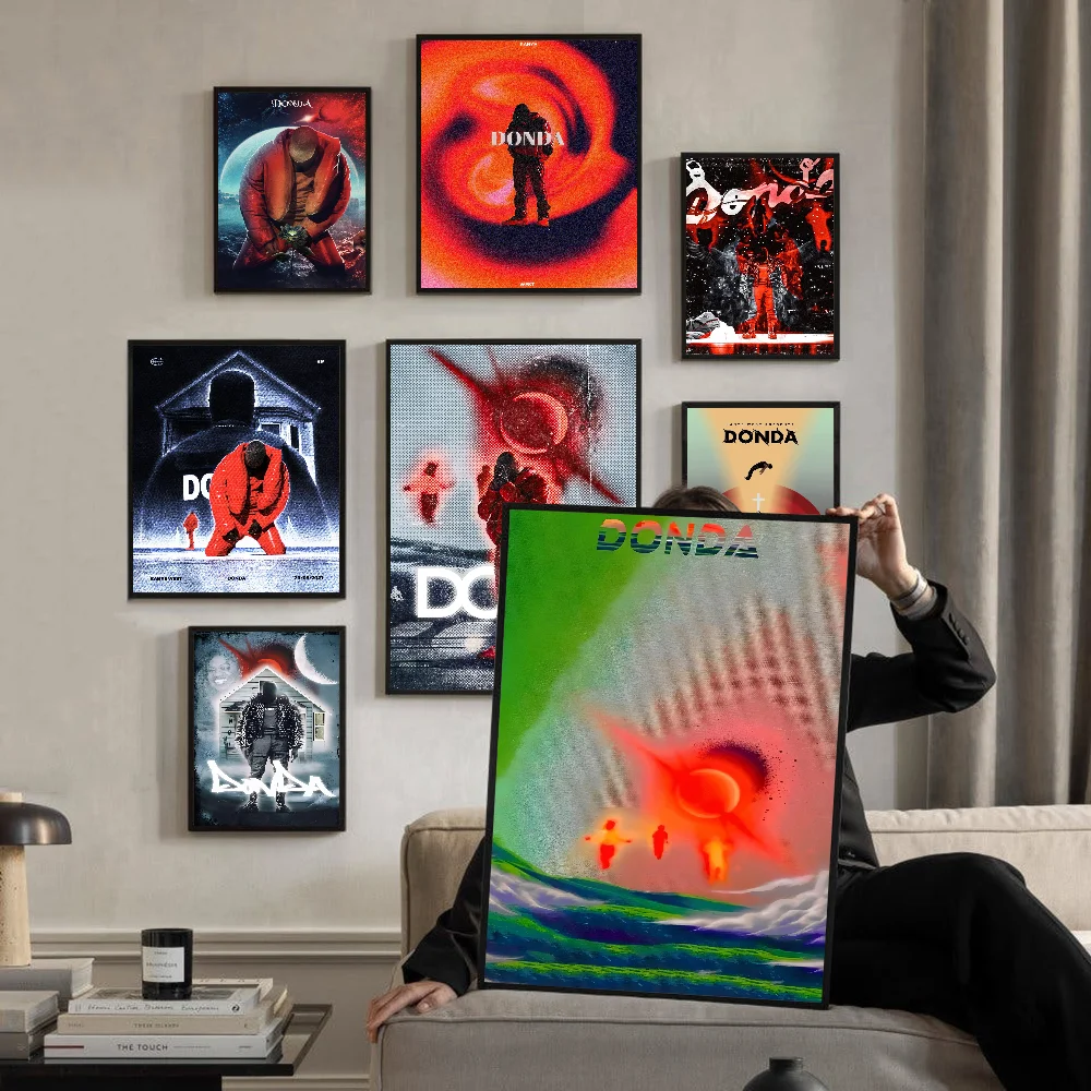Kanye West Donda классические винтажные постеры Декор Картина на стену белая