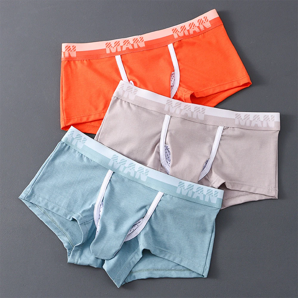 

Man Boxershorts Underwear Men Sexy Soft Trunks Underpants Boxer Breathable Briefs Bulge Pouch Comfortable Solid