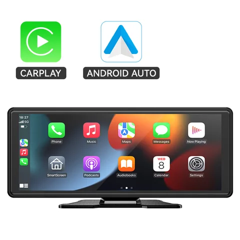 AHOUDY 10,26-дюймовый беспроводной Carplay Android Auto мультимедийный автомобильный видеоплеер IPS-экран Mirrorlink USB
