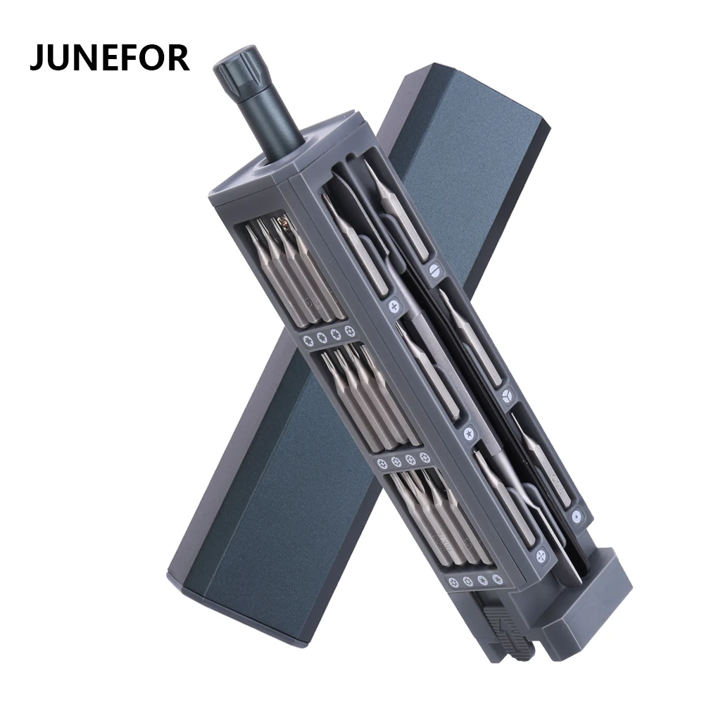 

JUNEFOR edc Multifunction Screwdriver Set Precision Repair Tool Kit Mini Screw Driver Bits For Iphone Xiaomi PC Repair Multitool