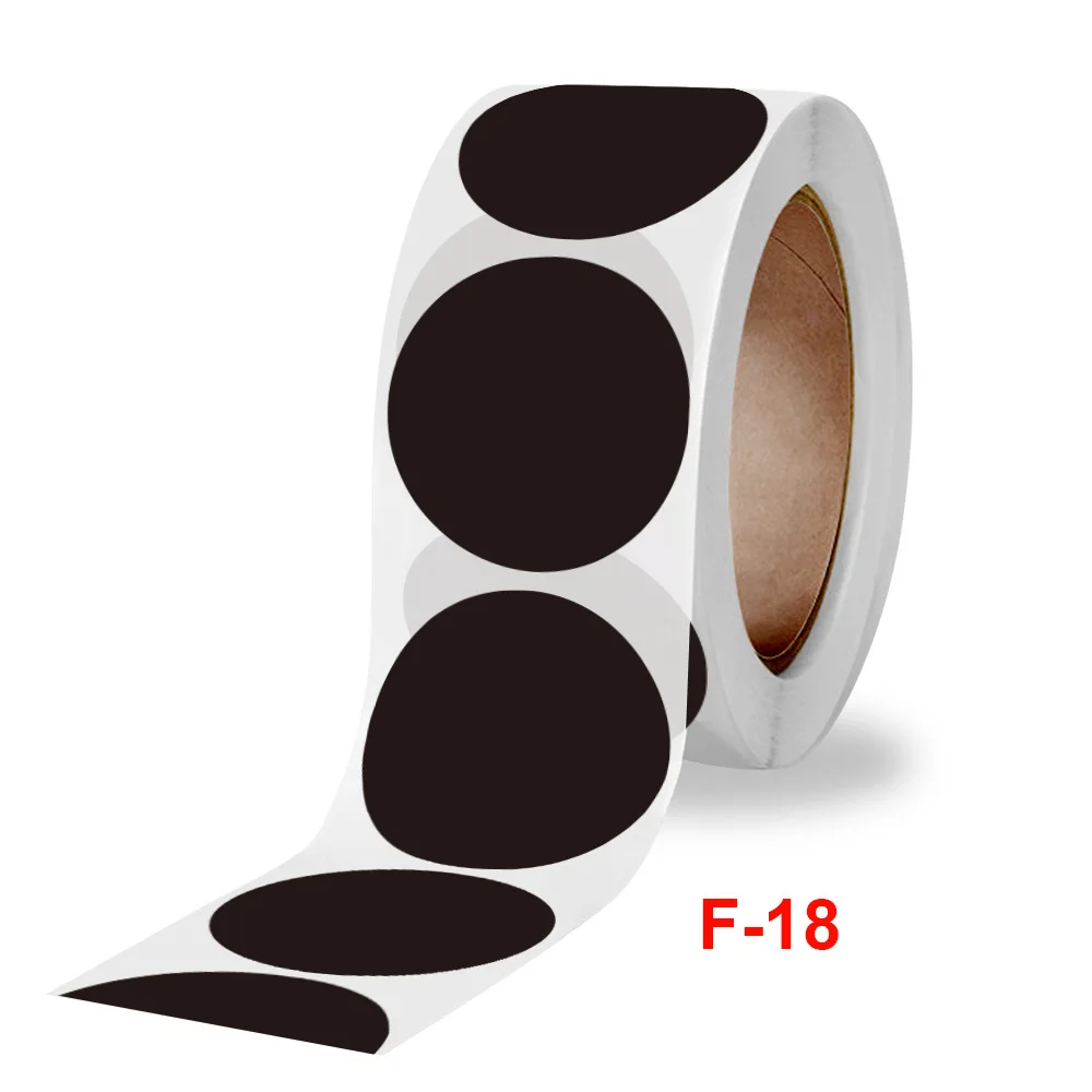 500Pcs/ roll color Paper Stickers Round Blank Handmade Sticker Adhesive Labels Gift Package Envelope Sealing Stationery |