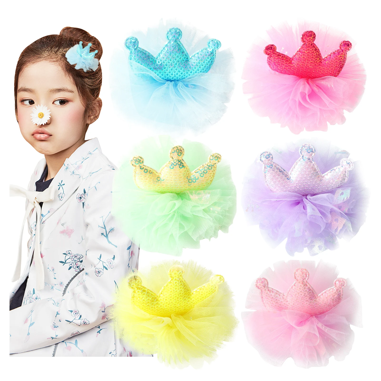 

Wholesale Women Festival Hairband CrownHeadband Sequins Hair Bows Character For Girls Hair Accessories Fashion Party Headwear